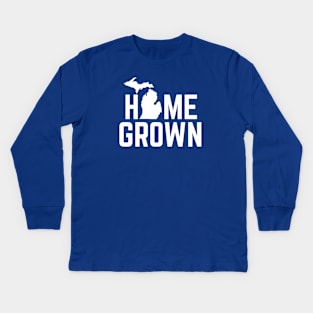 Home Grown Michigan Kids Long Sleeve T-Shirt